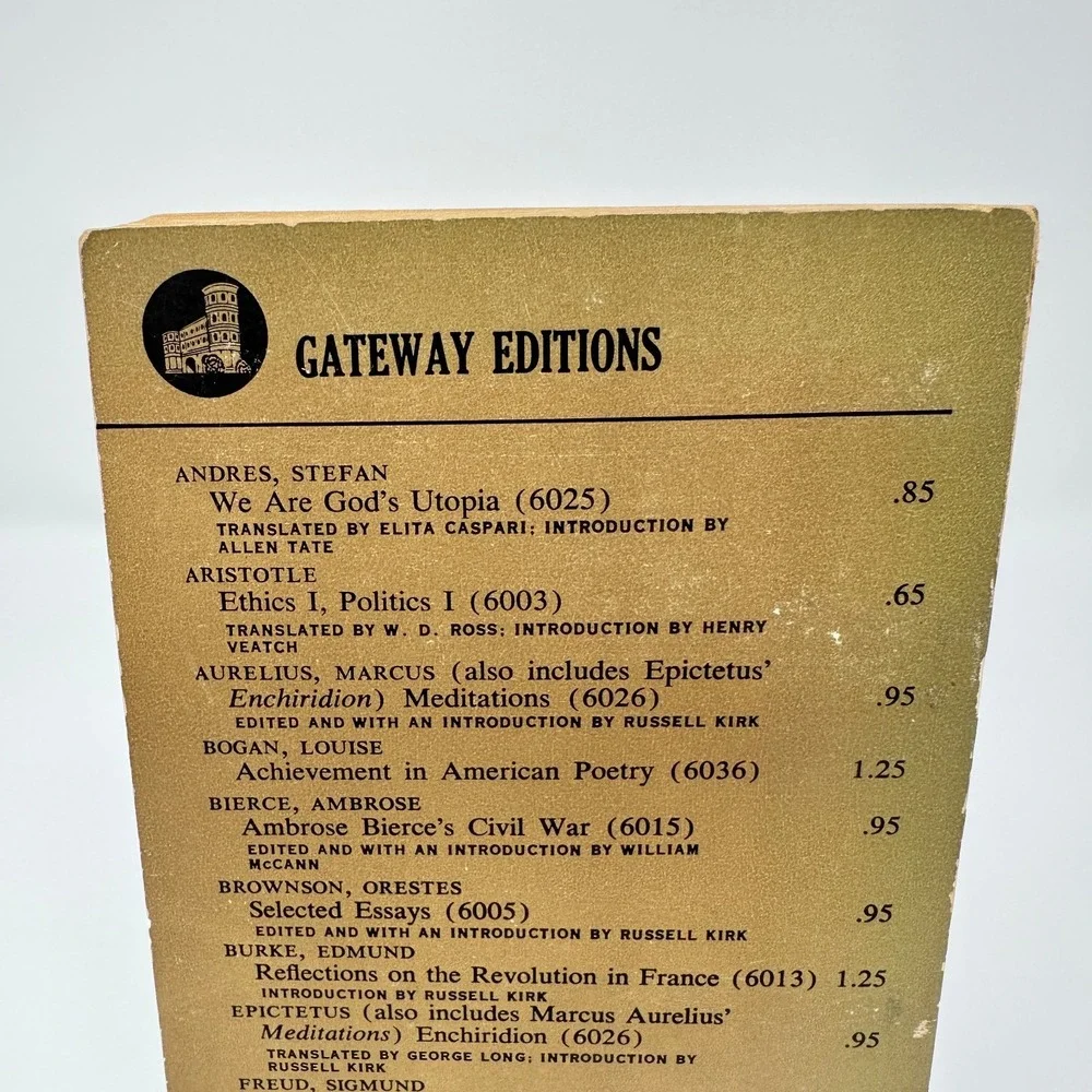 Vintage 1960s Ambrose Bierce Civil War Gateway Edition Paperback Classic Book
